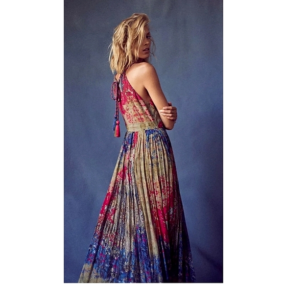 Anthropologie Dresses & Skirts - New Anthropologie Bhanuni by Jyoti Abstracted Floral Maxi Dress Size 6